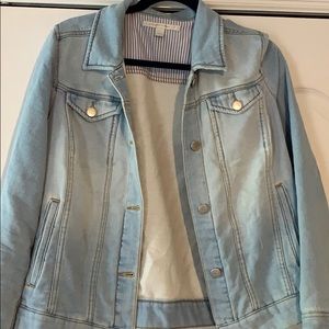 Soft jean jacket! Light wash denim
